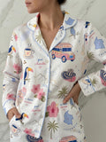 Pijama Colombia Pastel White