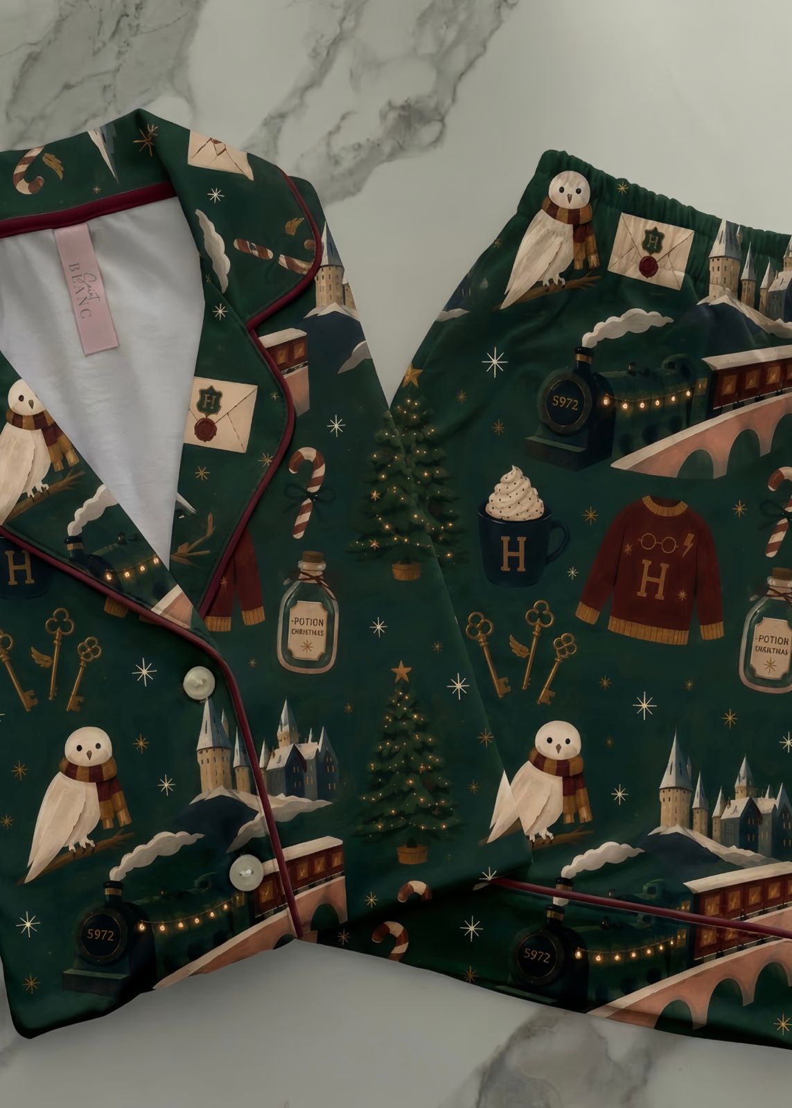 Pijama Mistery Magic Green Christmas