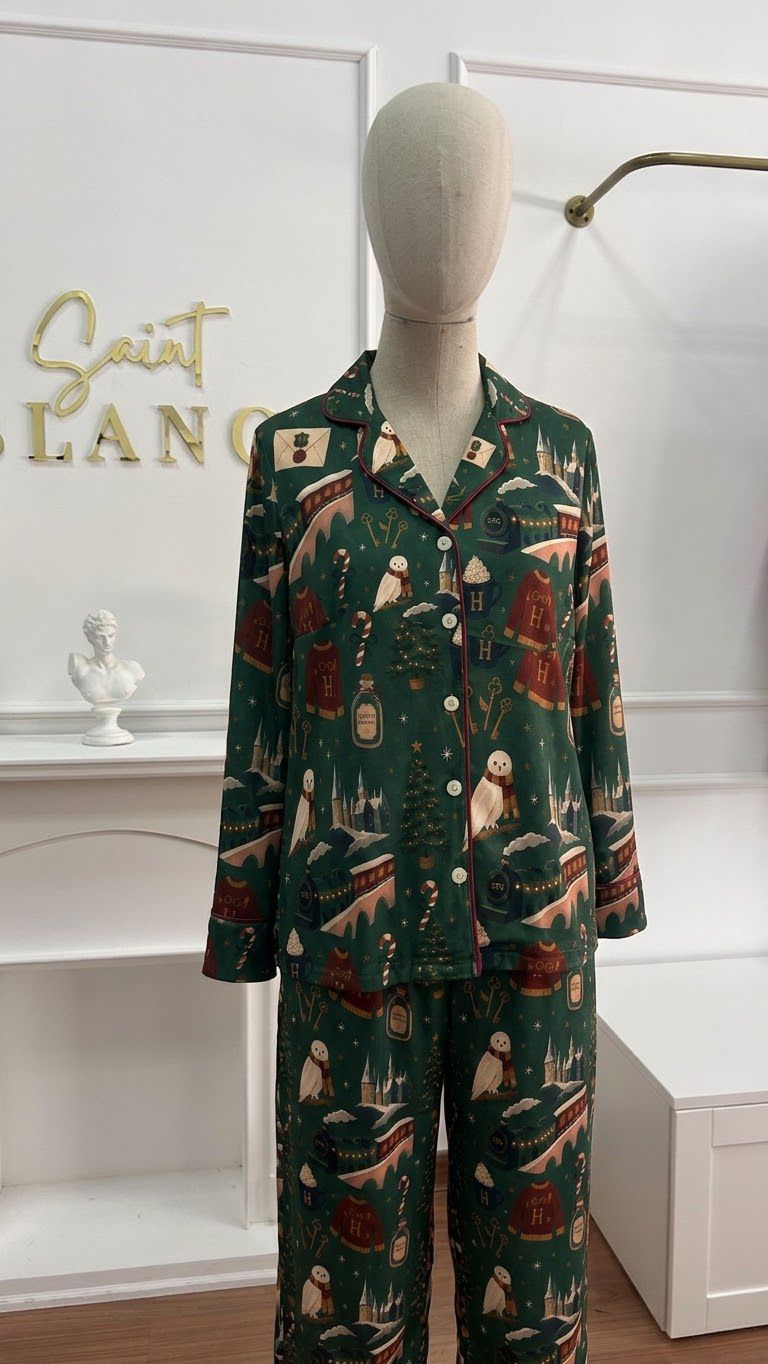 Pijama Mistery Magic Green Christmas