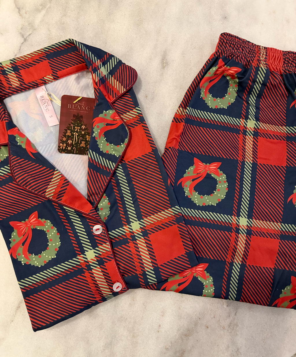 Pijama coronas classic christmas