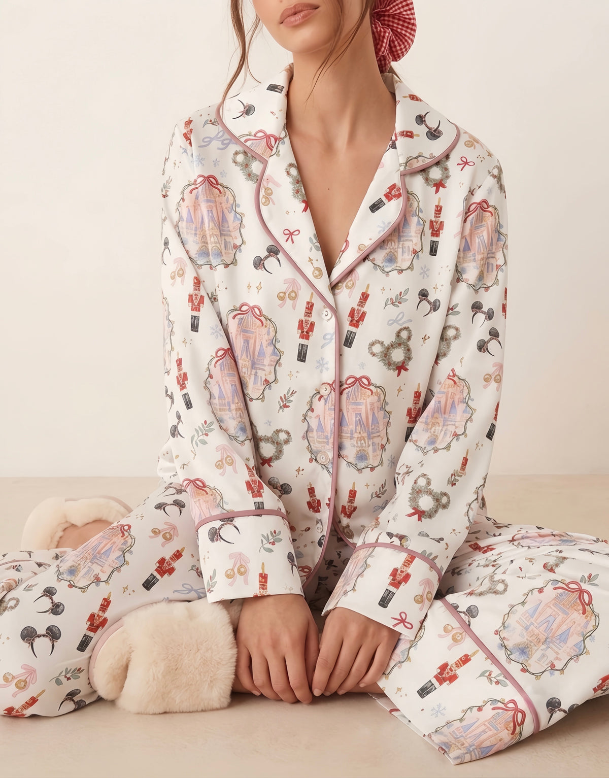 Pijama Village Magic borde palo de rosa