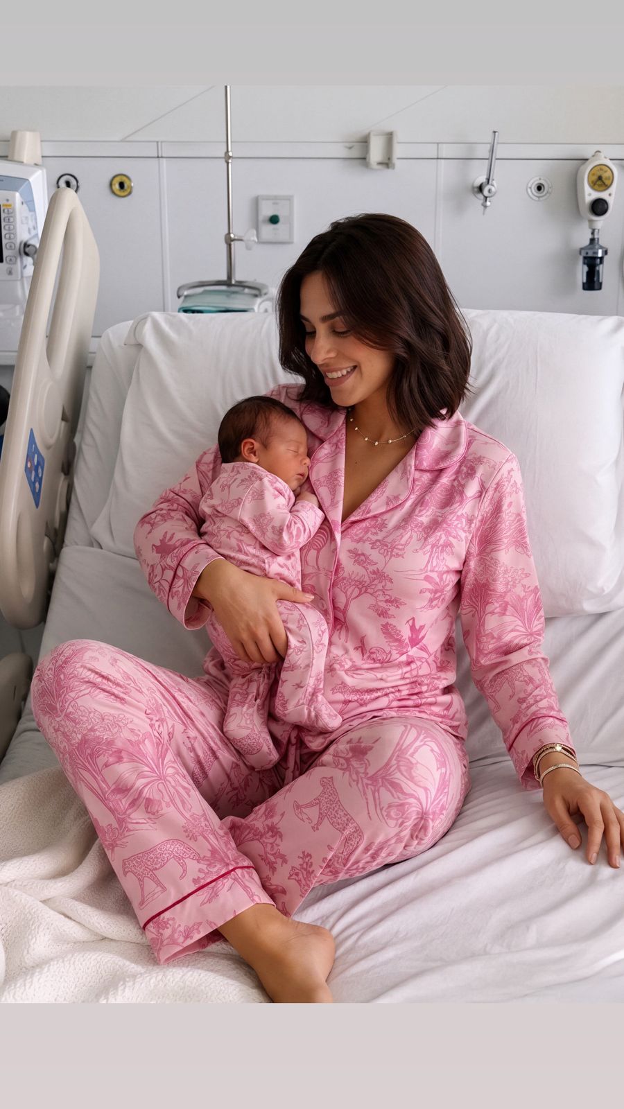 Pijama Animales rosados Toile de Jouy