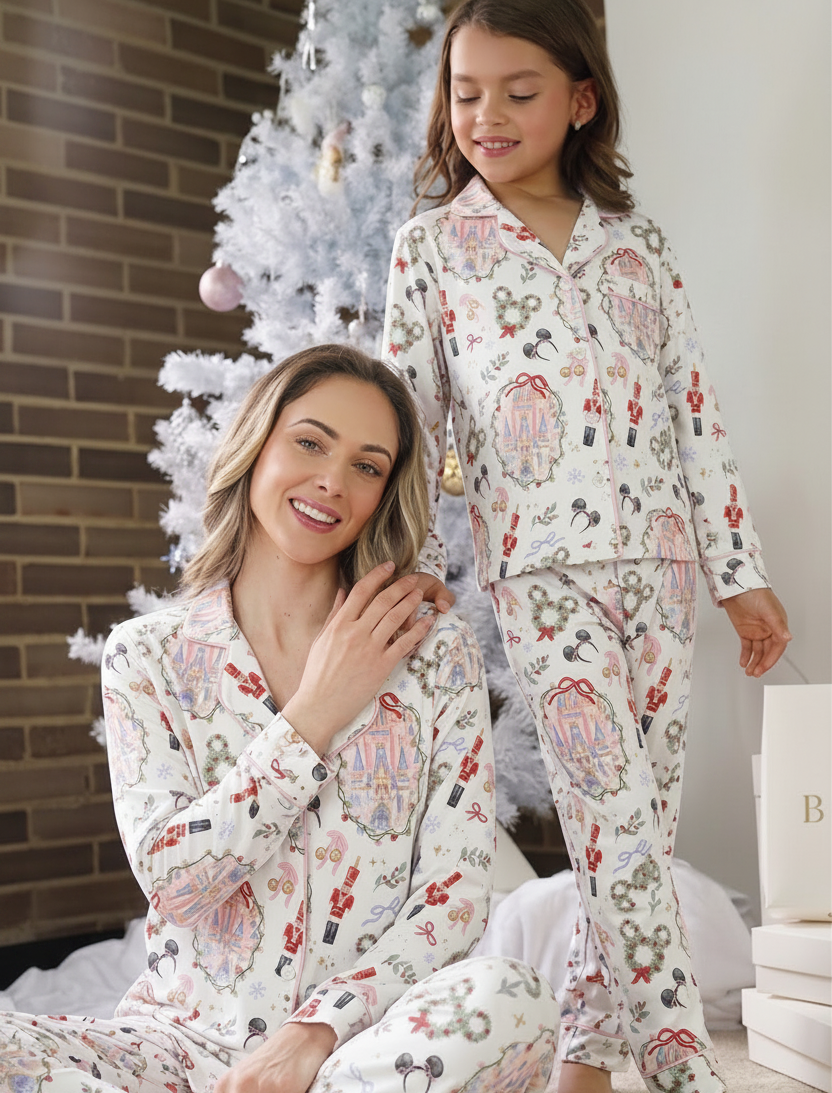 Pijama Village Magic borde palo de rosa