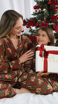 Pijama Christmas oso escoses rojo