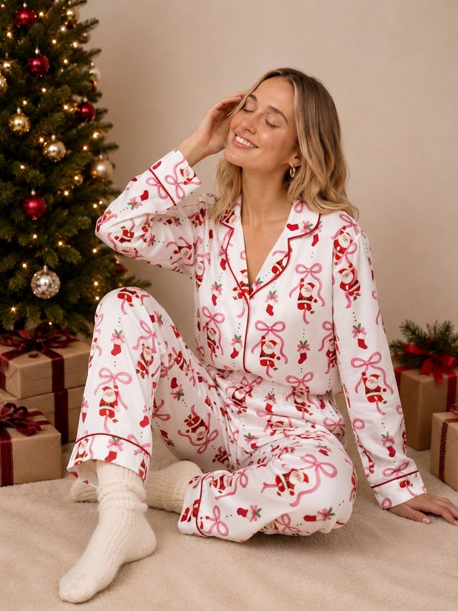 Pijama moños Noel