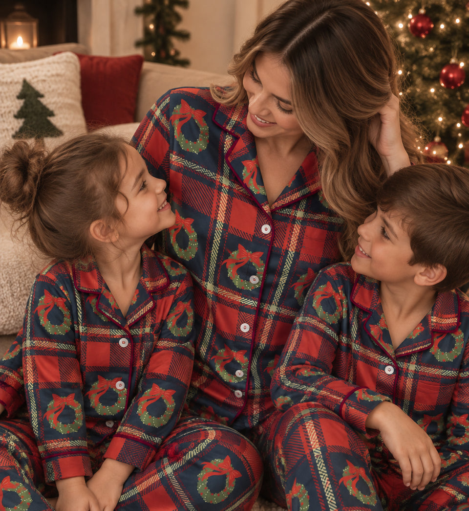 Pijama coronas classic christmas