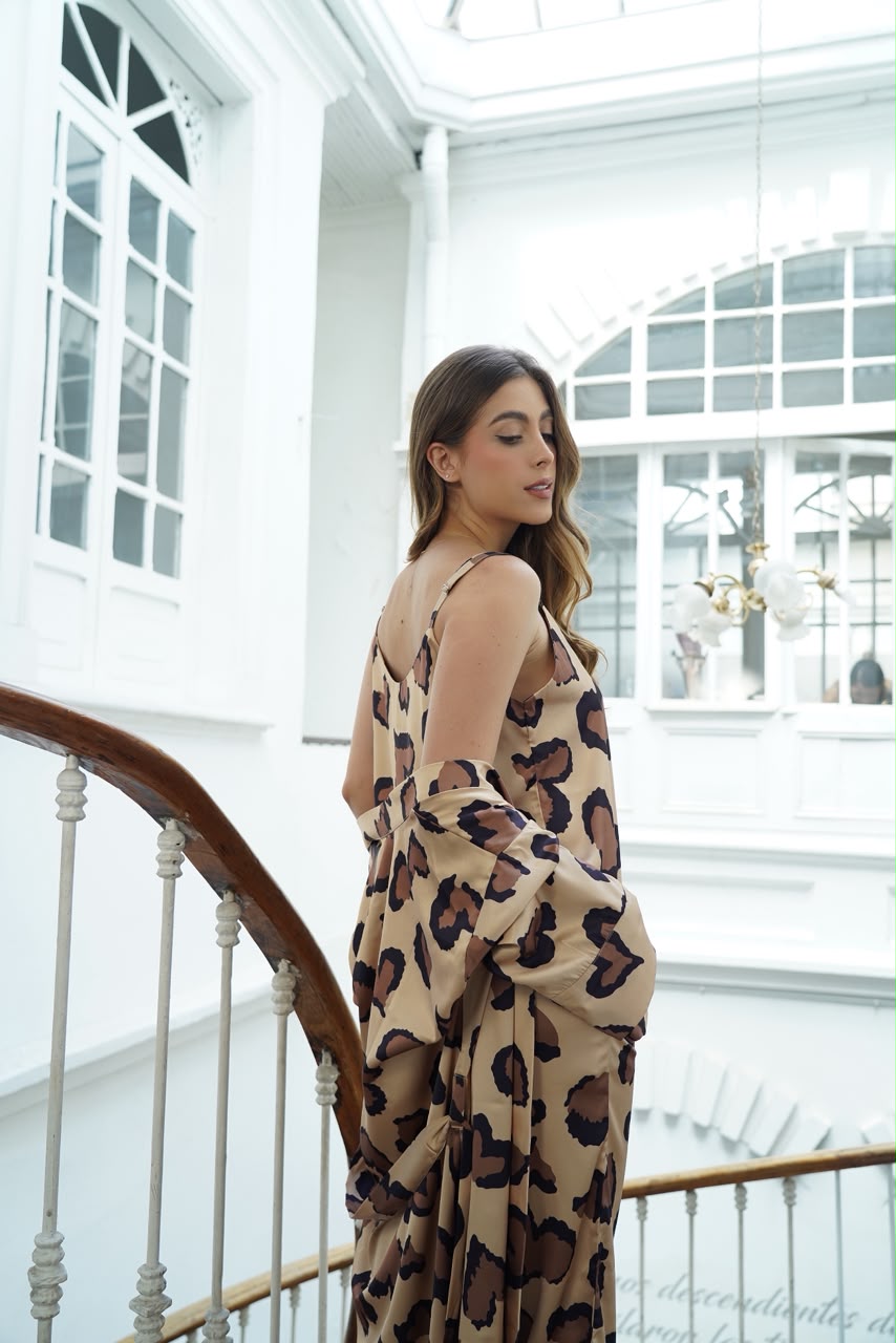 Pijama Leopardo corazón
