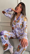 Pijama Escuela de magia lila